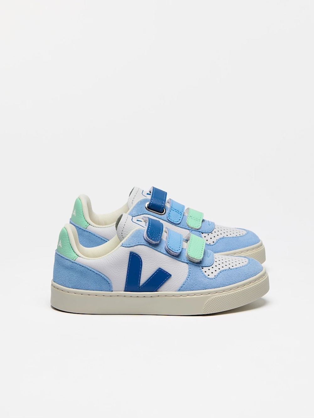 Veja Multicolor Indigo V-10 Leather Sneakers Size 8.5 US $110